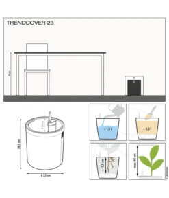 LECHUZA® TRENDCOVER Cork, All-in-One Set -Garten Umfassend Geschäft 6946891 WE IG 001 LechuzaTrendcoverCork23