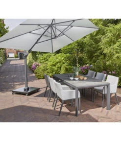 Siena Garden Ampelschirm Sunset N+, Rechteckig, Ca. B350/T260 Cm -Garten Umfassend Geschäft 6988117 WE MO 001 SienaGardenAmpelschirmSunSetN350x260cmGrau