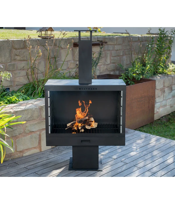 Westmann Gartenkamin, Ca. B41/H160/T90 Cm 6 Westmann Gartenkamin, Ca. B41/H160/T90 Cm – Bild 4
