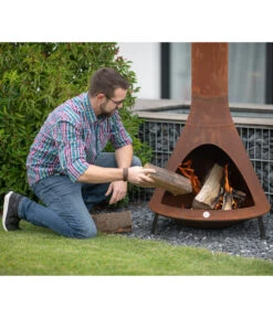 Westmann Grillkamin, Ca. B70/H160/T70 Cm -Garten Umfassend Geschäft 6992564 WE MO 002 GrillkaminMitRauchablas