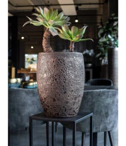 Fleur Ami Kunststoff-Topf Lava, Rund -Garten Umfassend Geschäft 6999205 WE MO 001 FleurAmiPflanzgefaessLava29Bronze