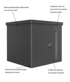 Biohort Gerätehaus Neo B, Dunkelgrau 11 Biohort Gerätehaus Neo B, Dunkelgrau -Garten Umfassend Geschäft M200010392 WE IG 001 BiohortGeraetehausNeo2B