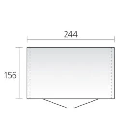 Biohort Gerätehaus Europa 3, Ca. B264/H203/T176 Cm -Garten Umfassend Geschäft M500000100 Schema 001 BiohortMGHEuropa3